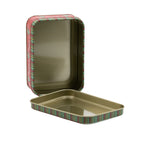Sharla Fults Happy Holidays Christmas Tree Tin - Striped Border