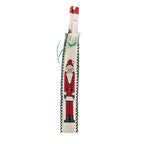 Cinnamon Stick Santa Ornament - Painted & Stitched