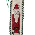 Cinnamon Stick Santa Ornament - Painted & Stitched