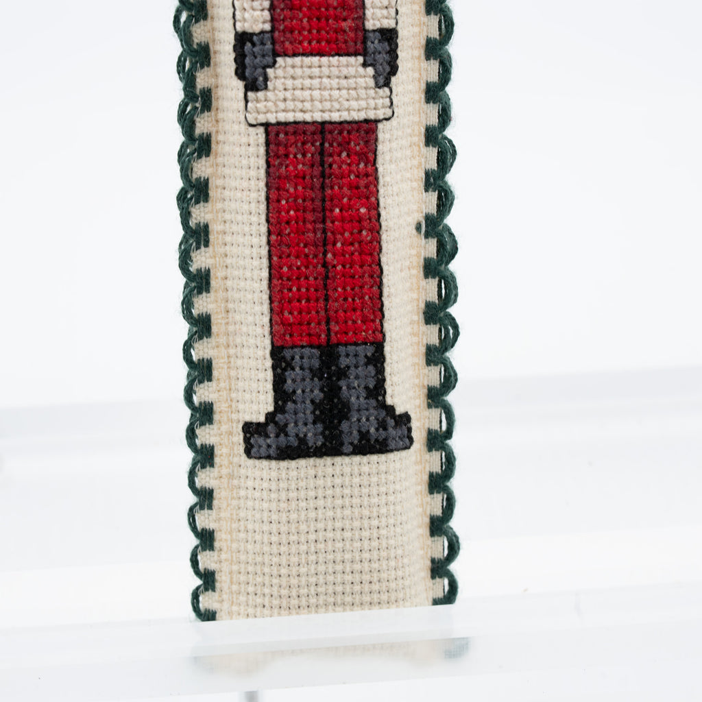 Cinnamon Stick Santa Ornament - Painted & Stitched