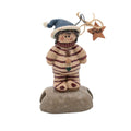 Crazy Mountain Christmas Child Figurine - Striped Pajamas and Star Tag