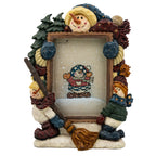 Barnaby's Snow Sweep Services Picture Frame - Sculpted Snowmen