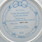 Little Sweethearts by Sandra Kuck Collector Plate - Gold-Colored Rim
