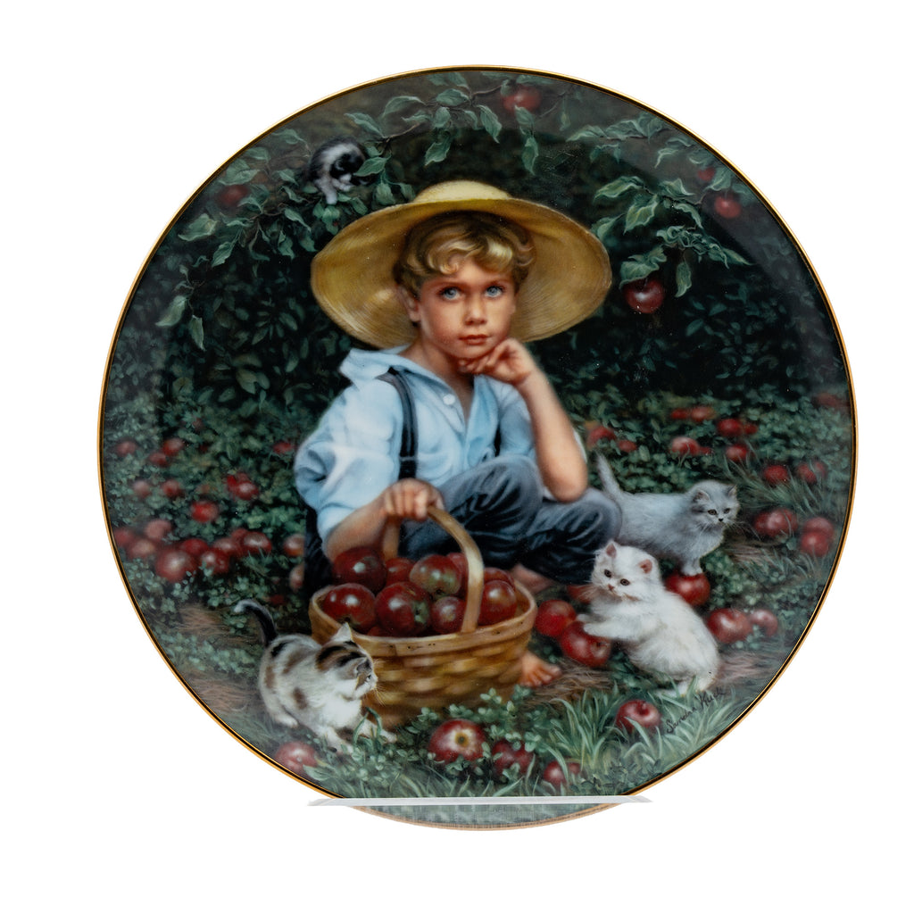 Under the Apple Tree by Sandra Kuck - Reco Collector Plate