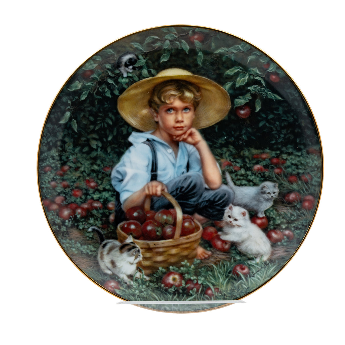 Under the Apple Tree by Sandra Kuck - Reco Collector Plate