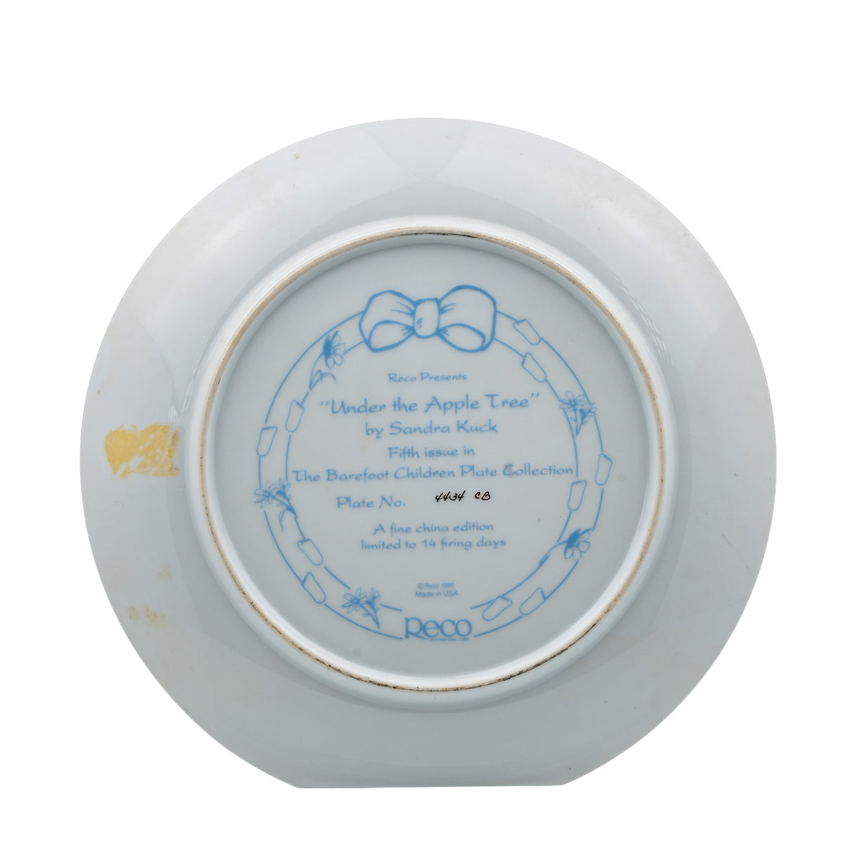 Under the Apple Tree by Sandra Kuck - Reco Collector Plate