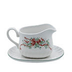 Corelle Coordinates Callaway Holiday Gravy Boat With Underplate