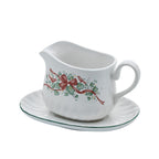 Corelle Coordinates Callaway Holiday Gravy Boat With Underplate