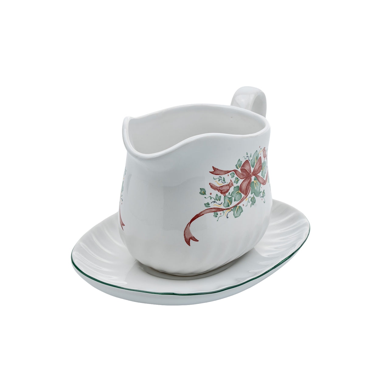 Corelle Coordinates Callaway Holiday Gravy Boat With Underplate