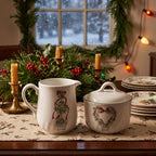Corelle Coordinates Callaway Holiday Creamer & Covered Sugar Bowl Set