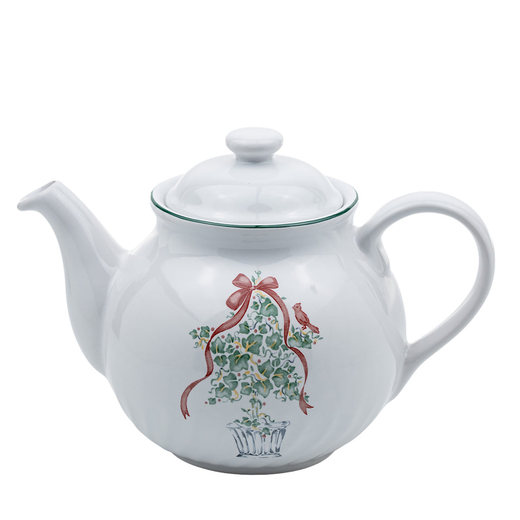 Corelle Coordinates Callaway Holiday Teapot with Lid