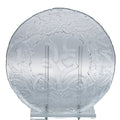 Arcoroc Holly Wreath Clear Glass Christmas Serving Platter