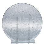 Arcoroc Holly Wreath Clear Glass Christmas Serving Platter