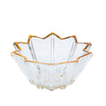 Mikasa Clear Glass Bowl - Gold-Tone Star-Shaped Rim