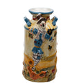 Harvest Scarecrow Ceramic Milk-Can Vase - Blue Handles