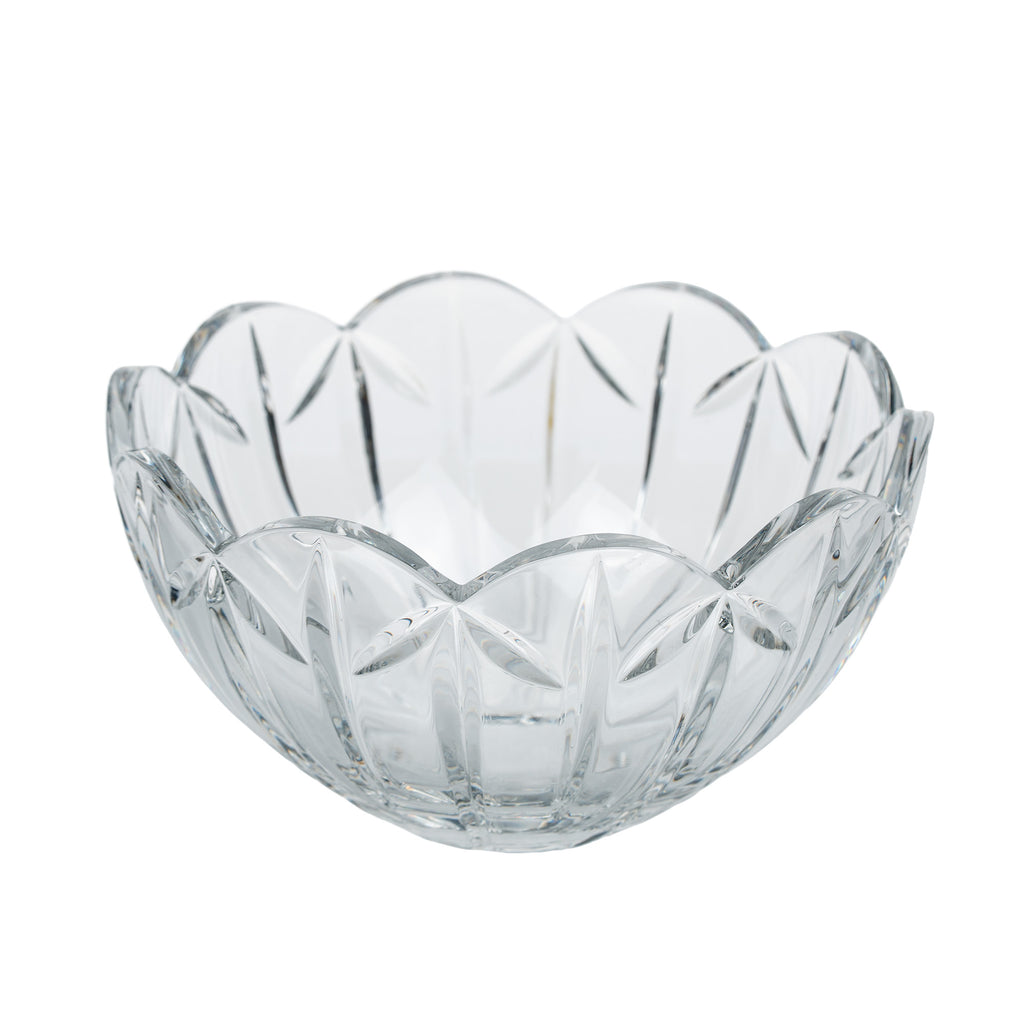 Mikasa Palais Crystal Serving Bowl - Scalloped Rim