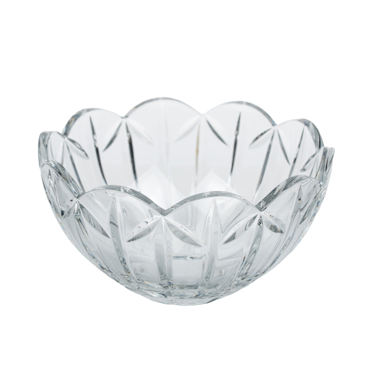 Mikasa Palais Crystal Serving Bowl - Scalloped Rim