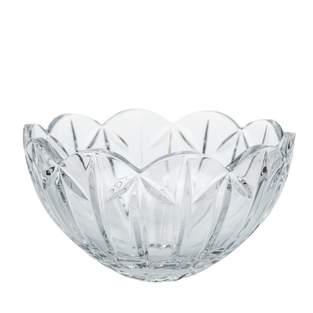 Mikasa Palais Crystal Serving Bowl - Scalloped Rim