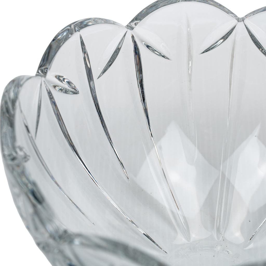 Mikasa Palais Crystal Serving Bowl - Scalloped Rim