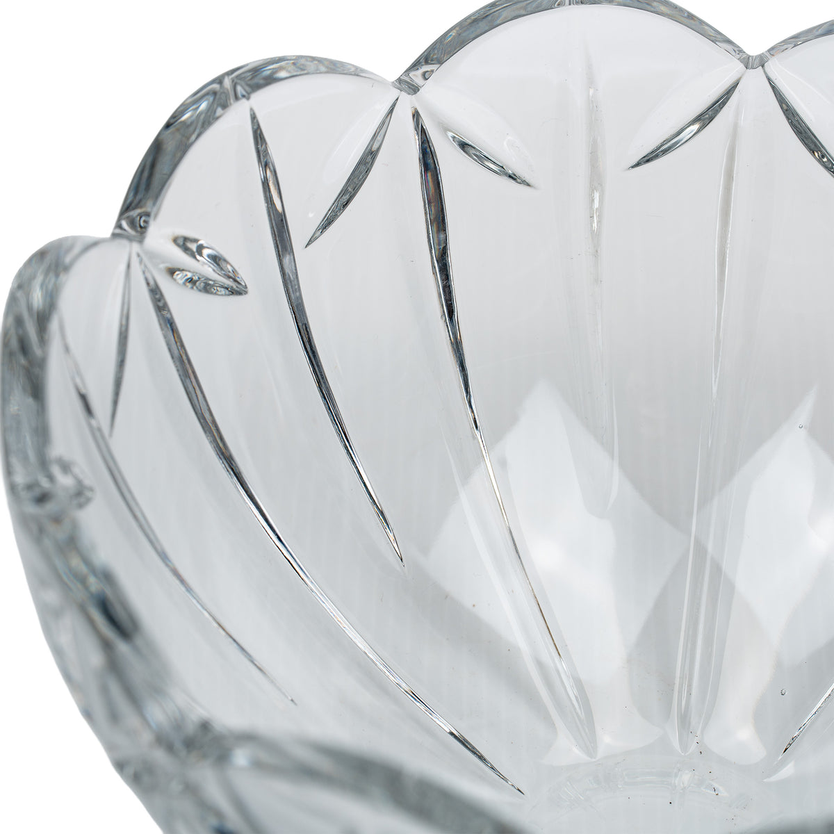 Mikasa Palais Crystal Serving Bowl - Scalloped Rim