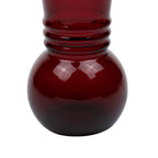 Anchor Hocking Royal Ruby Glass Vase - Triple-Ring Neck