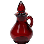 Avon Strawberry Bath Foam Bottle - Ruby-Red Glass Cruet
