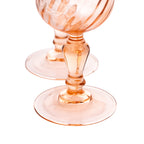 Rosaline Pink Swirl-Optic Goblets - Set of Six