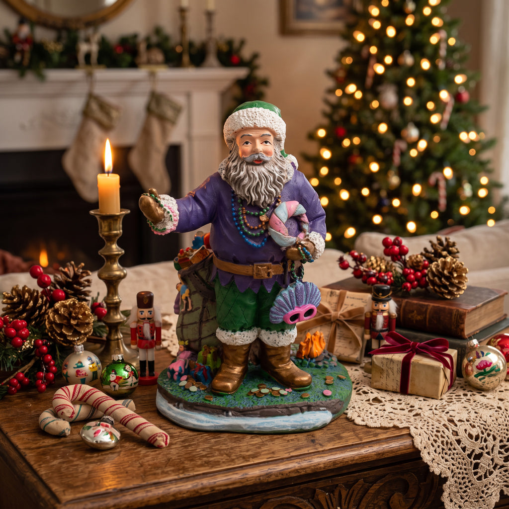 International Santas Papa Noel Figurine - New Orleans