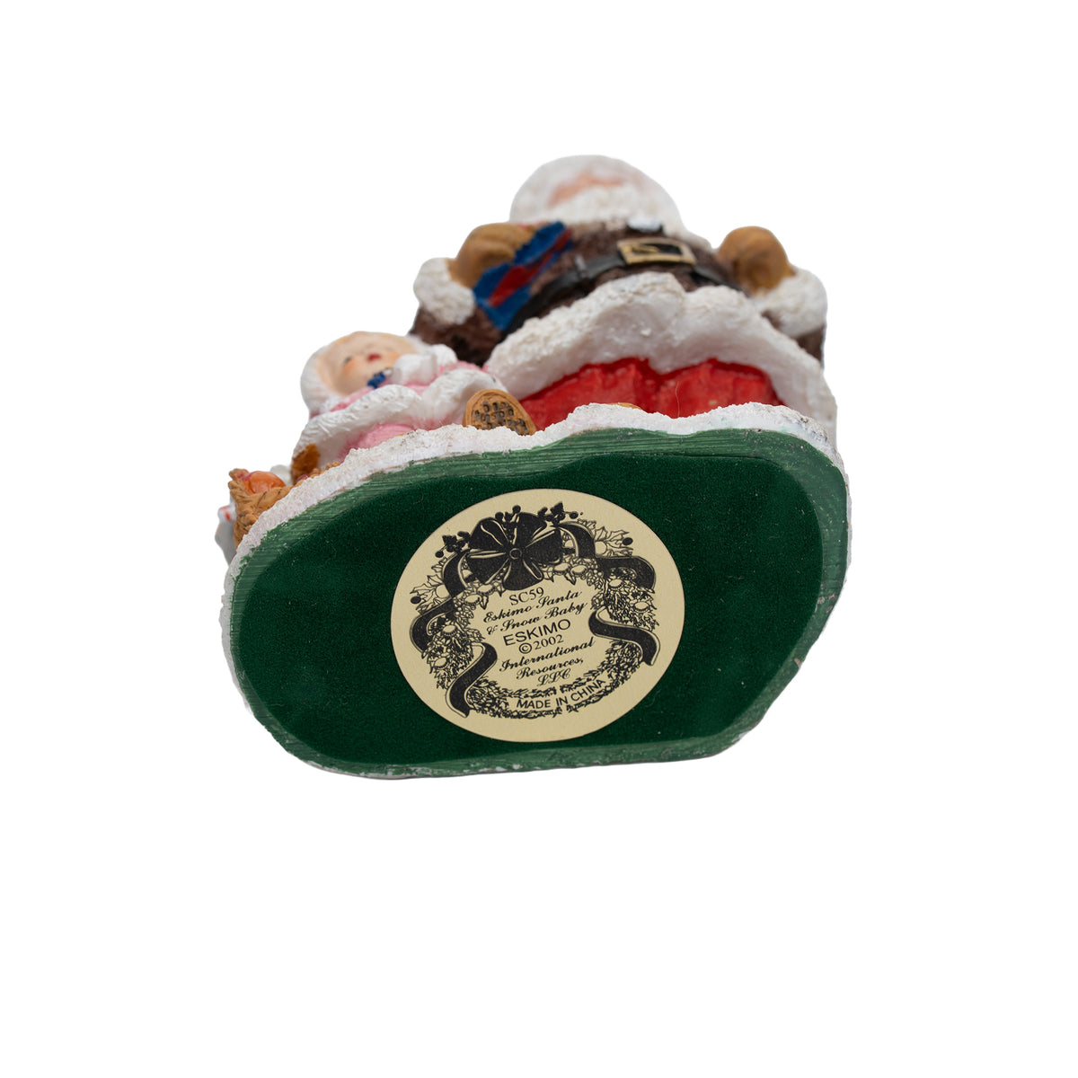 Eskimo Santa & Snow Baby Figurine - International Santa Claus