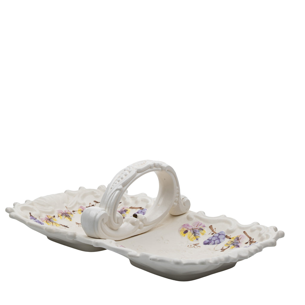 Lenwile Ardalt Divided Serving Dish - Grape Decoration