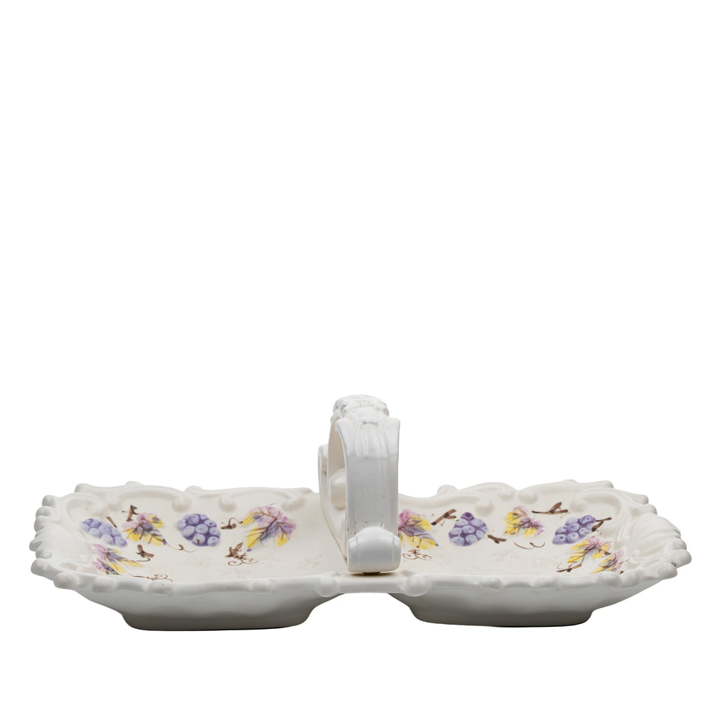 Lenwile Ardalt Divided Serving Dish - Grape Decoration