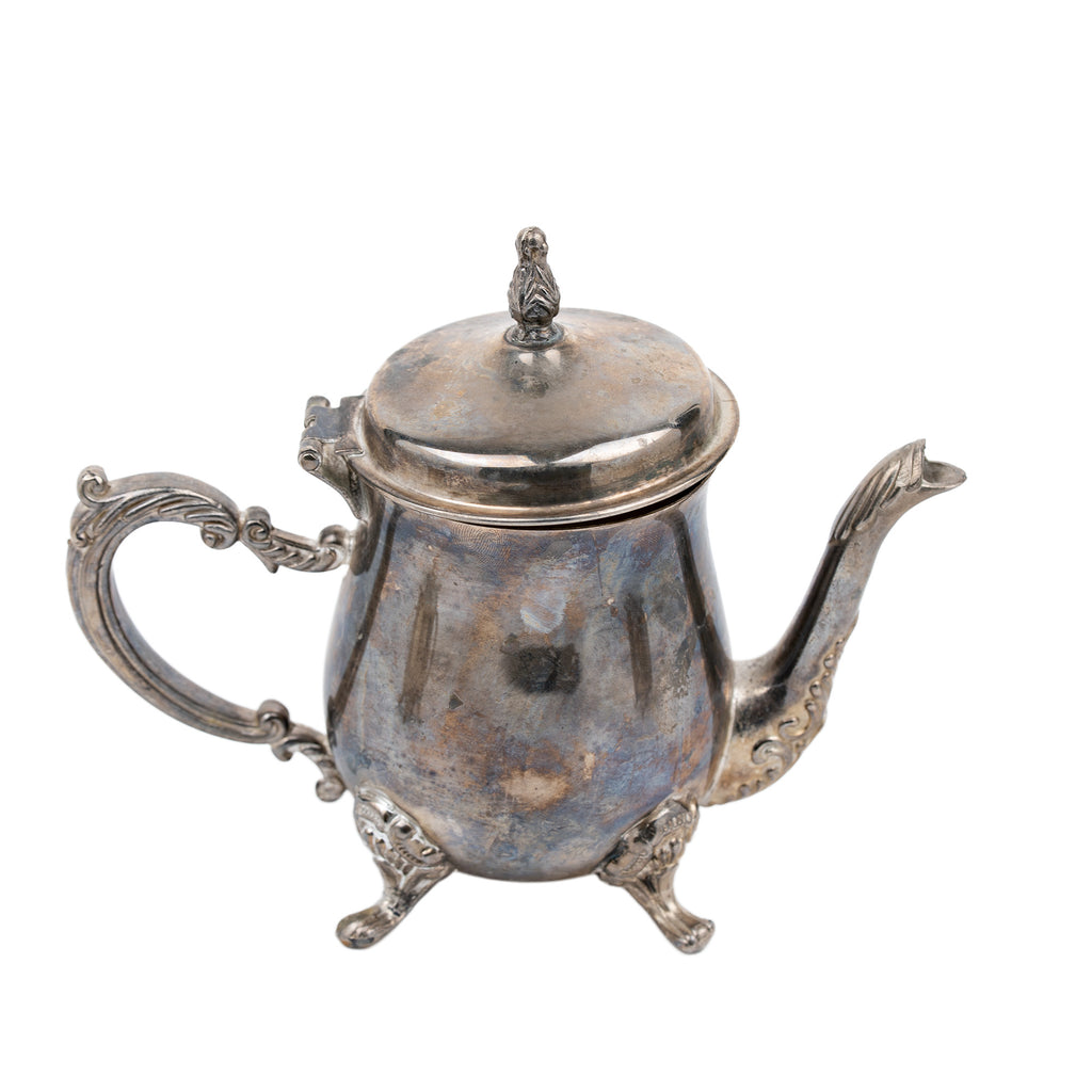 Miniature Silver-Tone Tea Service - Three-Piece Set