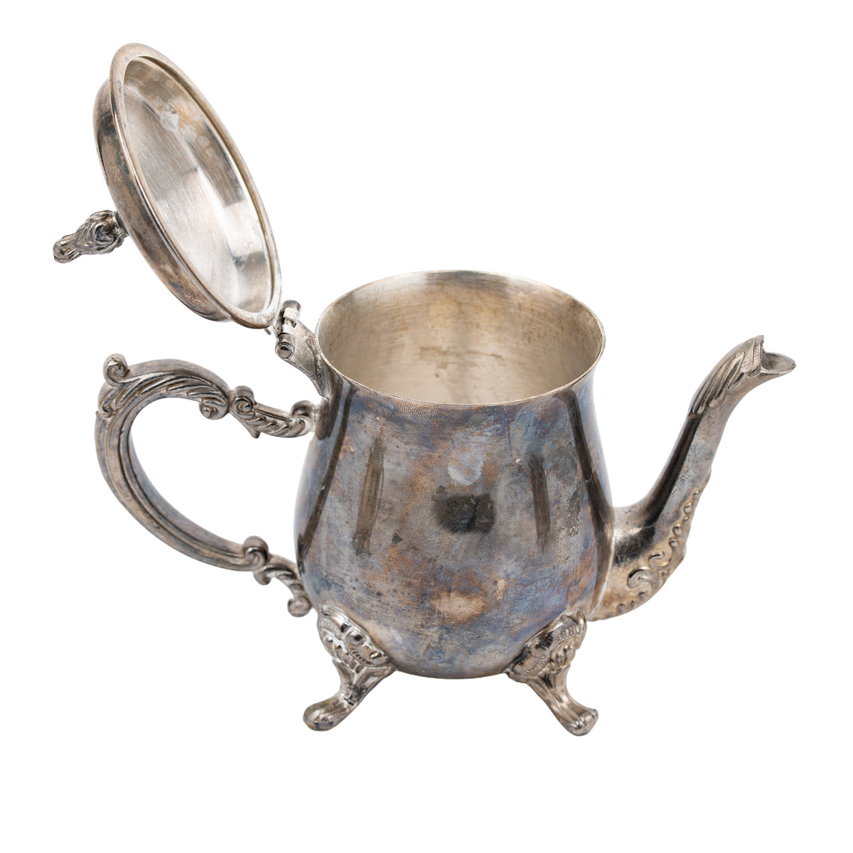 Miniature Silver-Tone Tea Service - Three-Piece Set