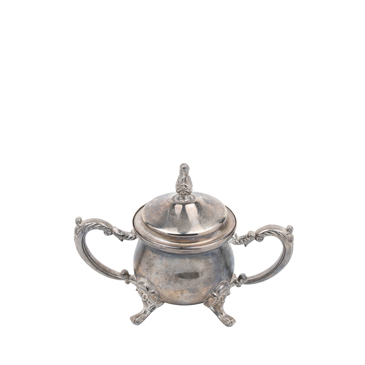 Miniature Silver-Tone Tea Service - Three-Piece Set