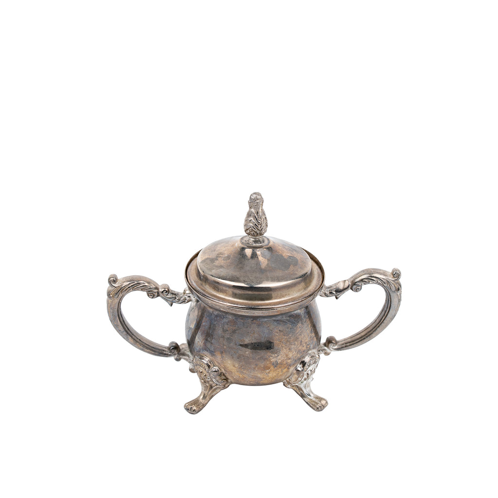 Miniature Silver-Tone Tea Service - Three-Piece Set