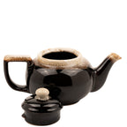 Pfaltzgraff Ceramic Teapot - Brown and Cream Drip Glaze