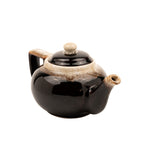 Pfaltzgraff Ceramic Teapot - Brown and Cream Drip Glaze