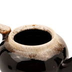 Pfaltzgraff Ceramic Teapot - Brown and Cream Drip Glaze