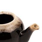 Pfaltzgraff Ceramic Teapot - Brown and Cream Drip Glaze