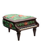 Grand Piano Music Box & Bisque Musician Figurines Bundle