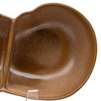 Frankoma Plainsman Brown 4QD Divided Bowl – Mid‑Century Oval Serveware