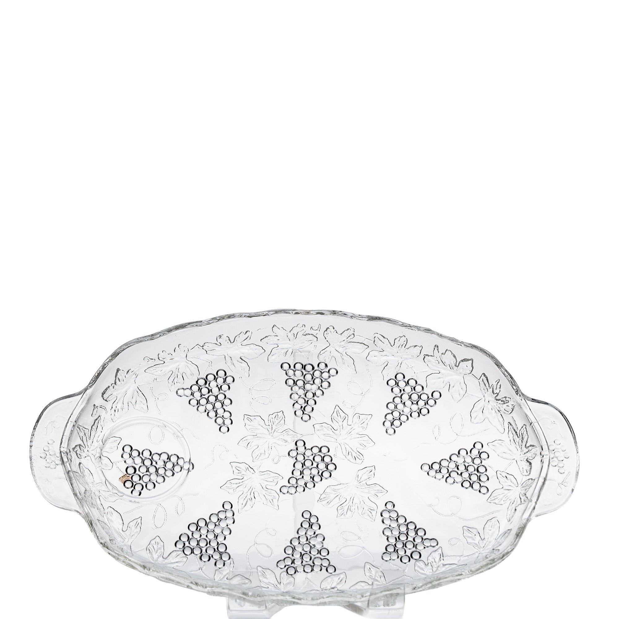 Anchor Hocking 'Grape' Pressed Glass Snack Set - 8‑Piece Serva‑Snack