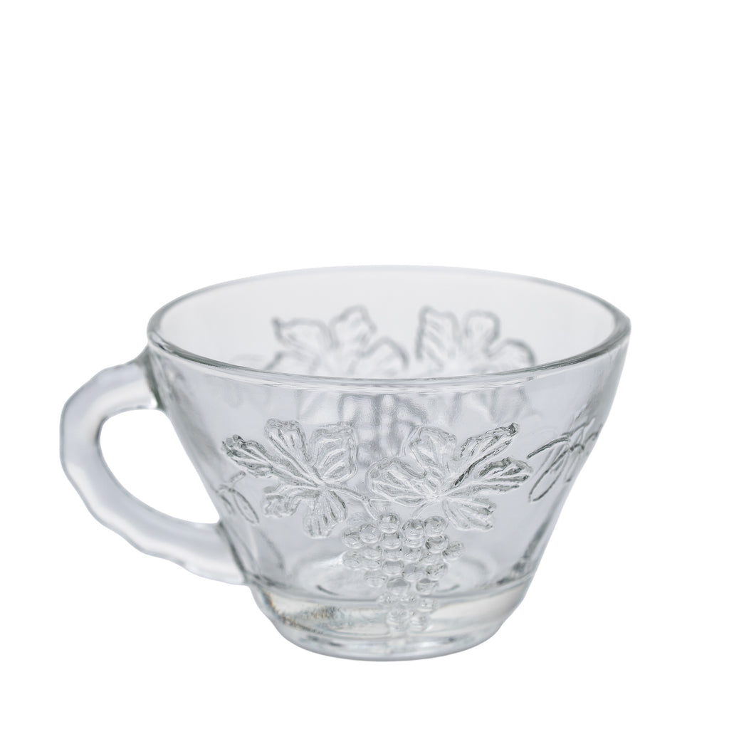 Anchor Hocking 'Grape' Pressed Glass Snack Set - 8‑Piece Serva‑Snack