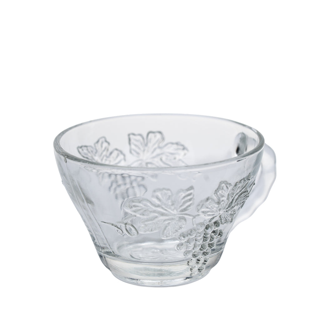 Anchor Hocking 'Grape' Pressed Glass Snack Set - 8‑Piece Serva‑Snack