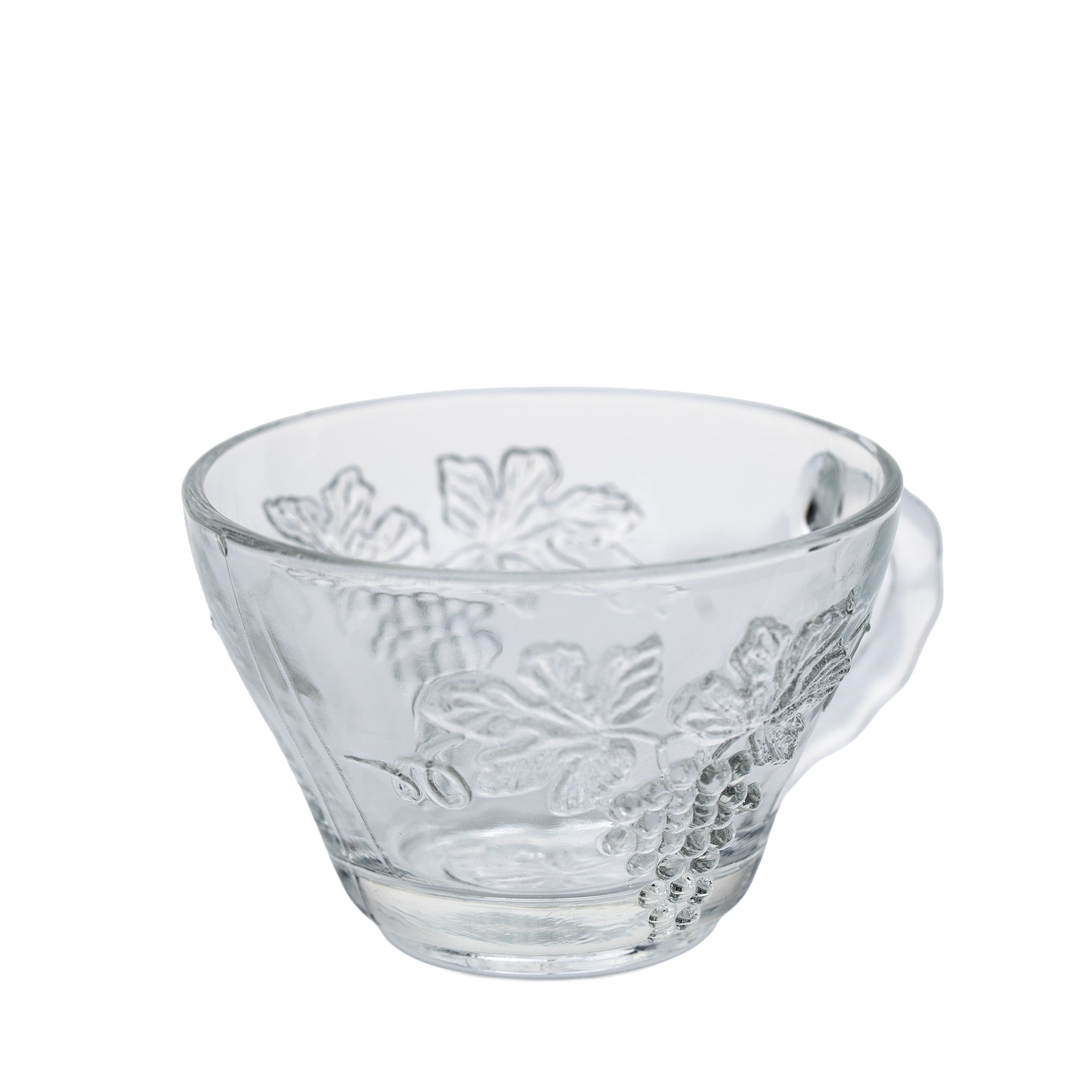 Anchor Hocking 'Grape' Pressed Glass Snack Set - 8‑Piece Serva‑Snack