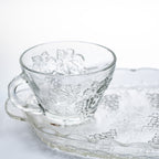 Anchor Hocking 'Grape' Pressed Glass Snack Set - 8‑Piece Serva‑Snack