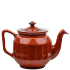 Hall China Teapot - Chinese‑Red Ribbed