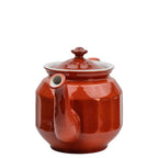 Hall China Teapot - Chinese‑Red Ribbed