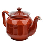 Hall China Teapot - Chinese‑Red Ribbed