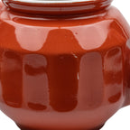 Hall China Teapot - Chinese‑Red Ribbed